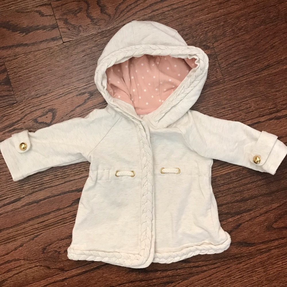 Soft baby girl jacket